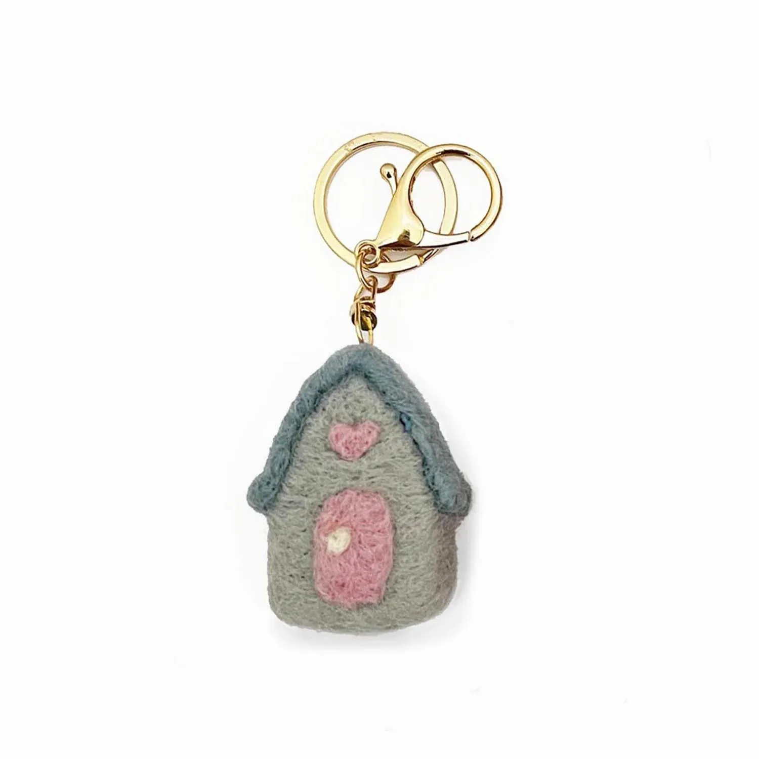 Felt House Keychain