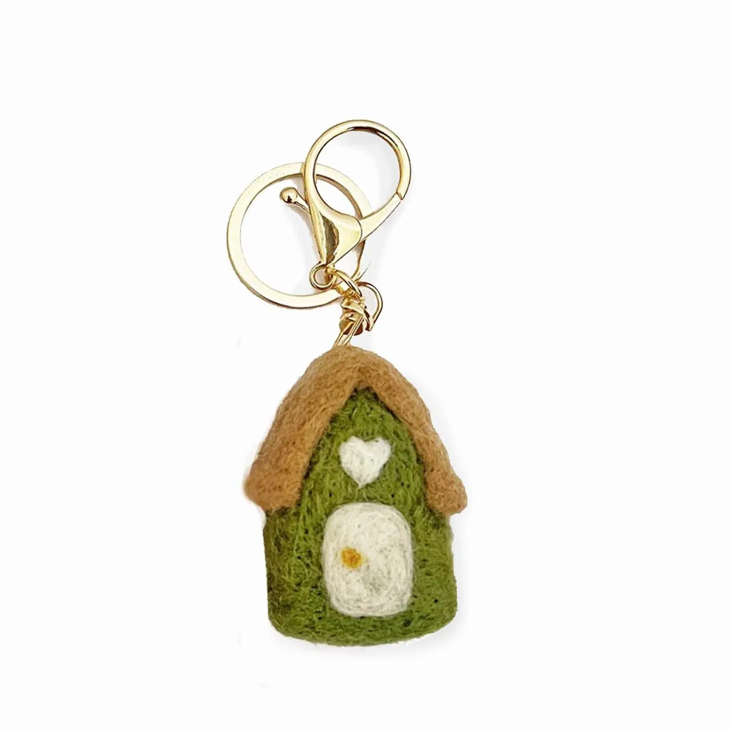 Felt House Keychain