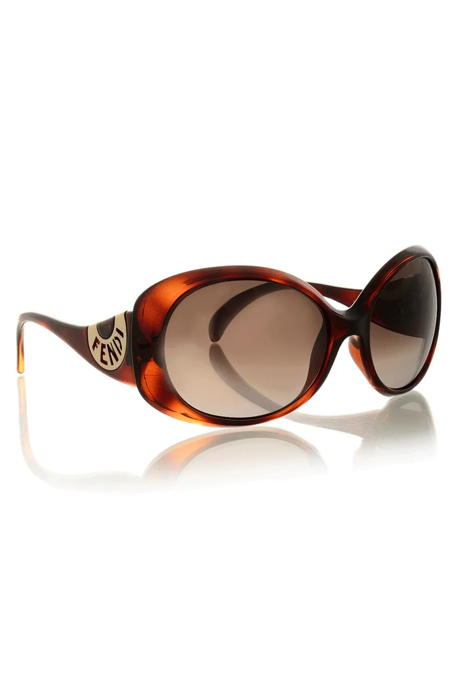 FENDI HAVANA Brown Logo Sunglasses