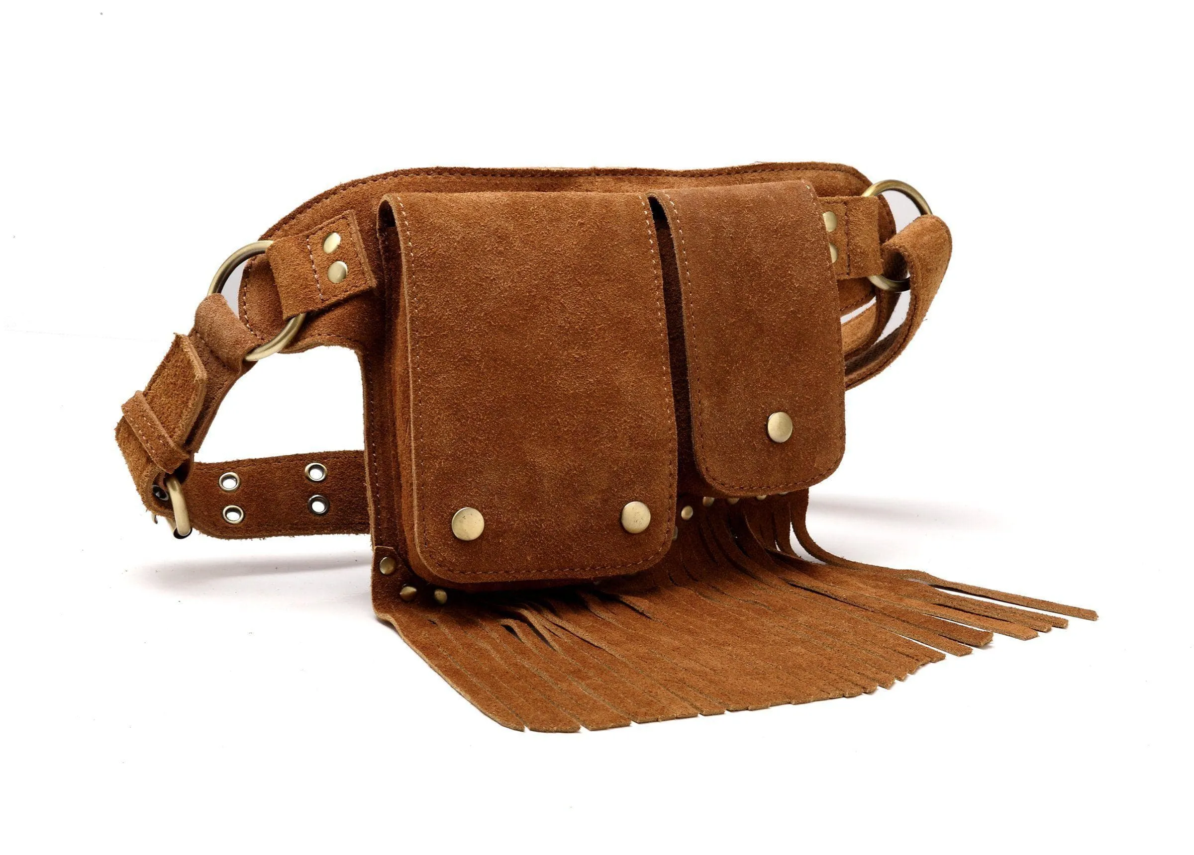 Floretta Suede Leather Fringe Waistpack