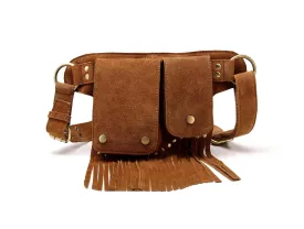 Floretta Suede Leather Fringe Waistpack