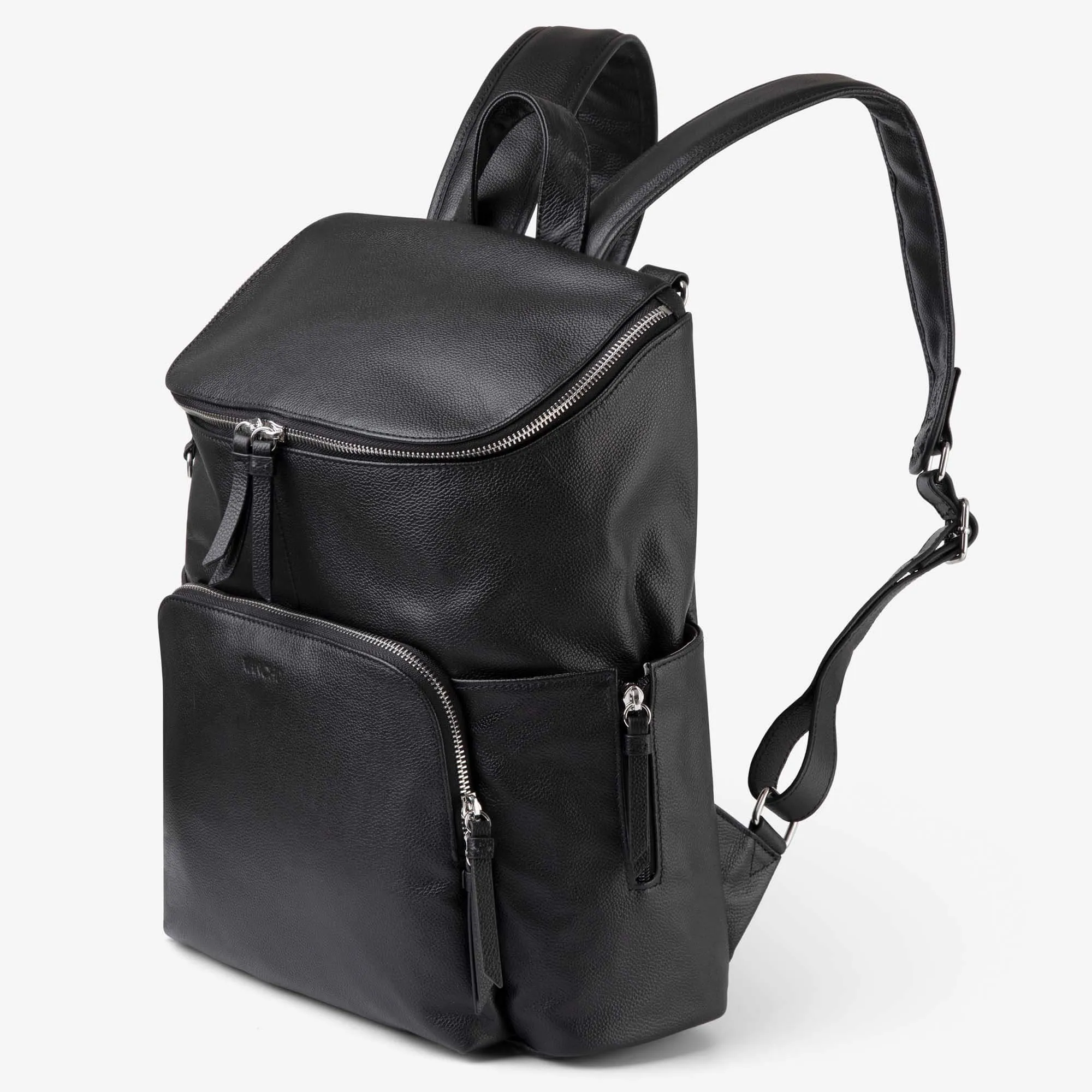 Frankie Everyday Backpack (Leather) Black