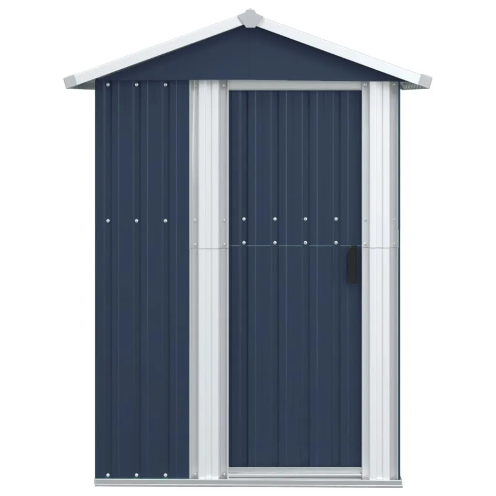 Garden Shed Anthracite 126x97.5x177 cm Galvanised Steel