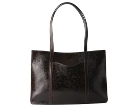 George Jackson Black Leather Tote