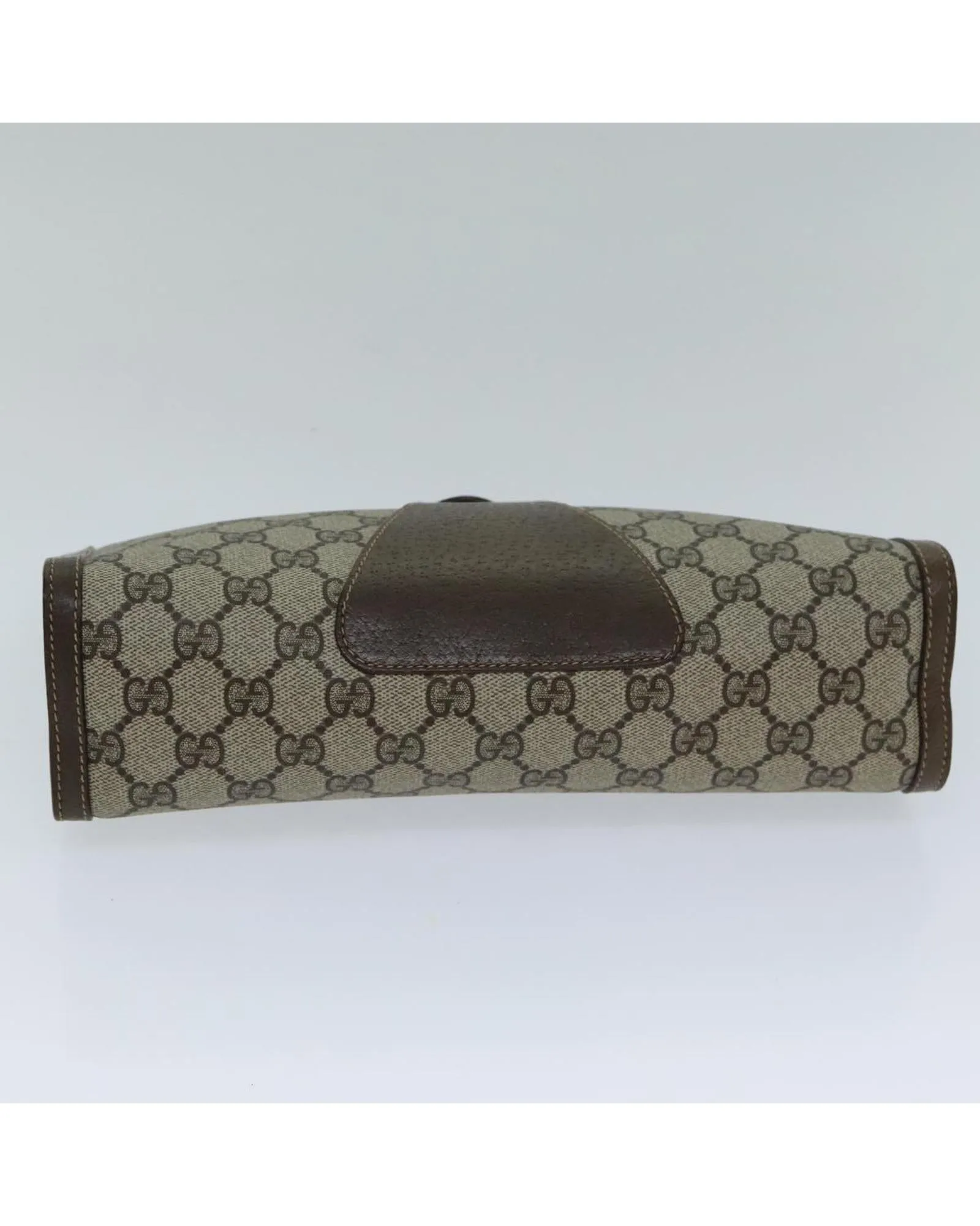 GG Supreme Web Sherry Line Clutch Bag in PVC Leather and Canvas