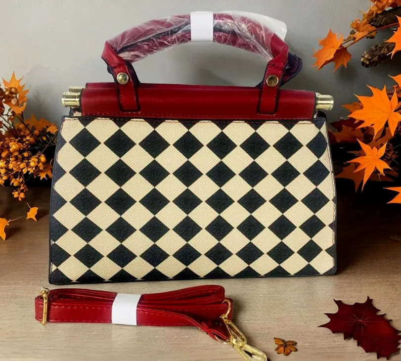 H1497 - Checkered Fashion Shoulder Bag