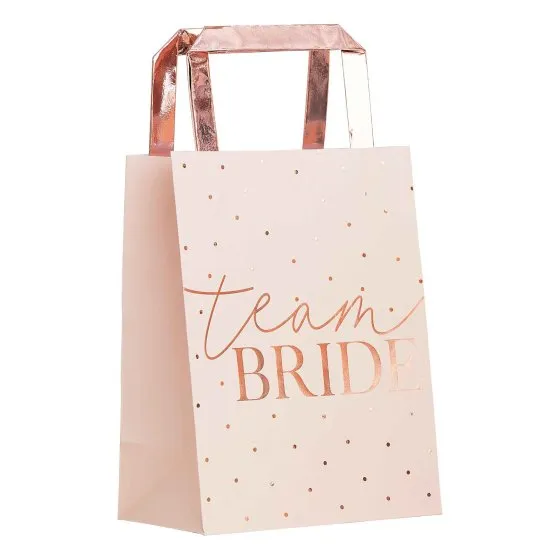 Hen Party Team Bride Party Bag 27cm x 14.5cm 5pk