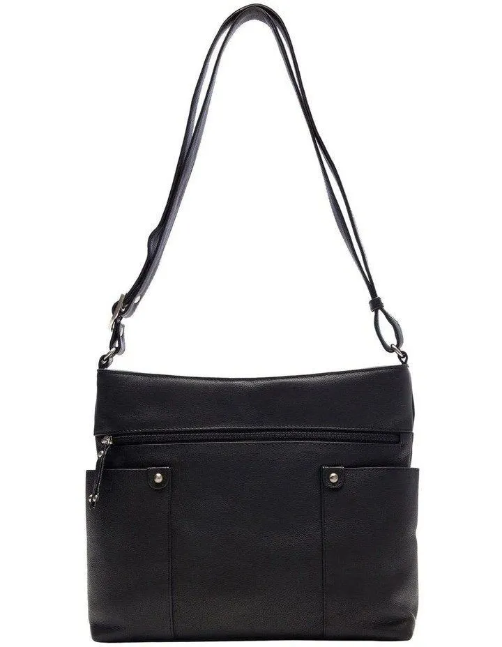 Joan Weisz Black Large 3 Pocket Sling black