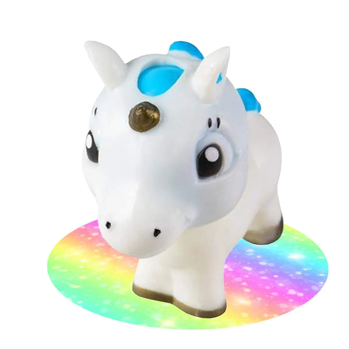 Kicko 3.5 Inch Slow Rising Squishies Unicorn - 2pc Mythical Animal Display Figure - Kiddie