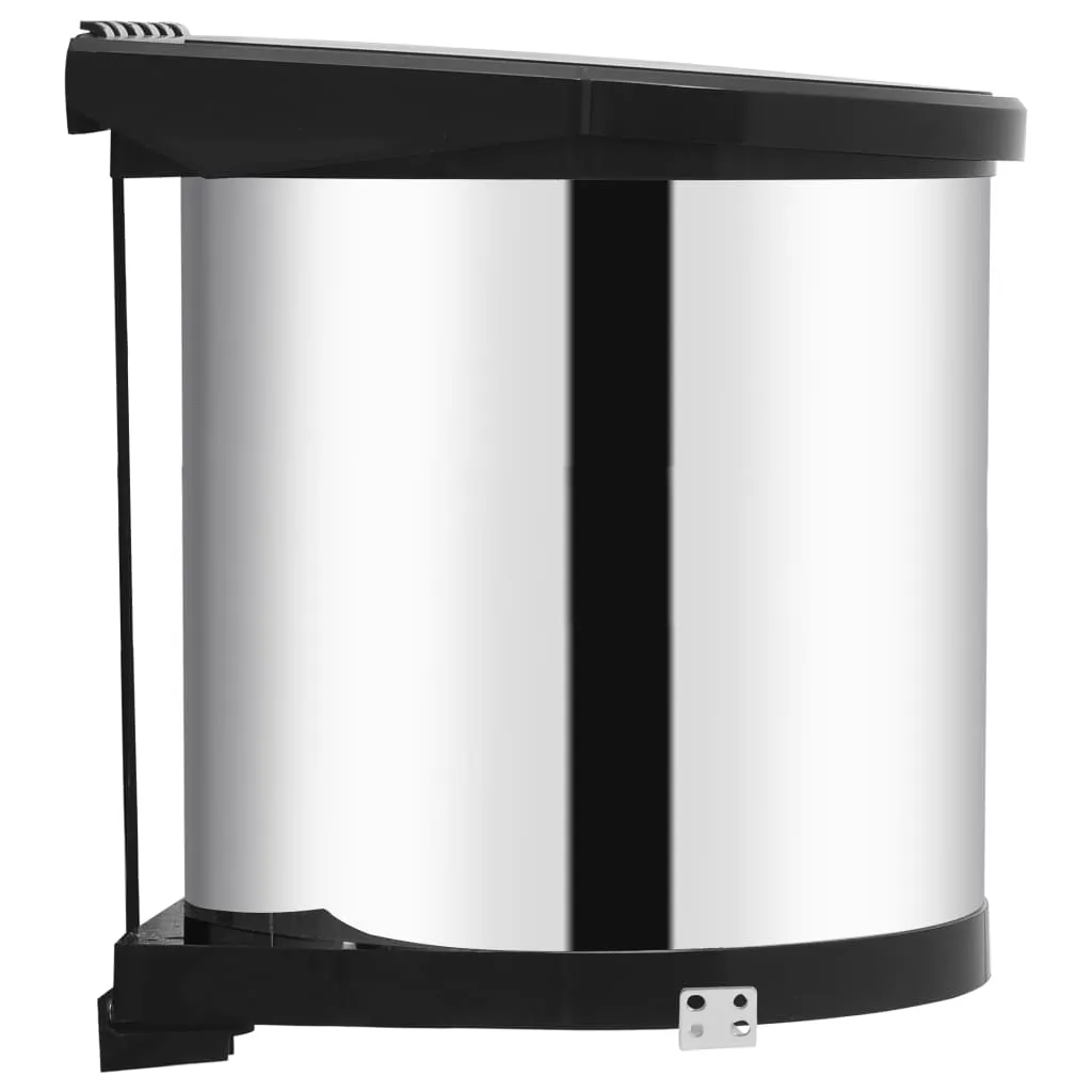 Kitchen Built-in Dust Bin Stainless Steel 12 L