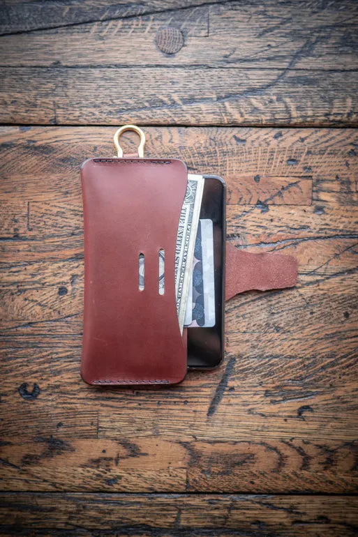 Leather EDC iPhone Wallet