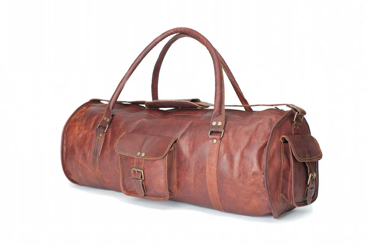 Leather Holdall Bag 24"