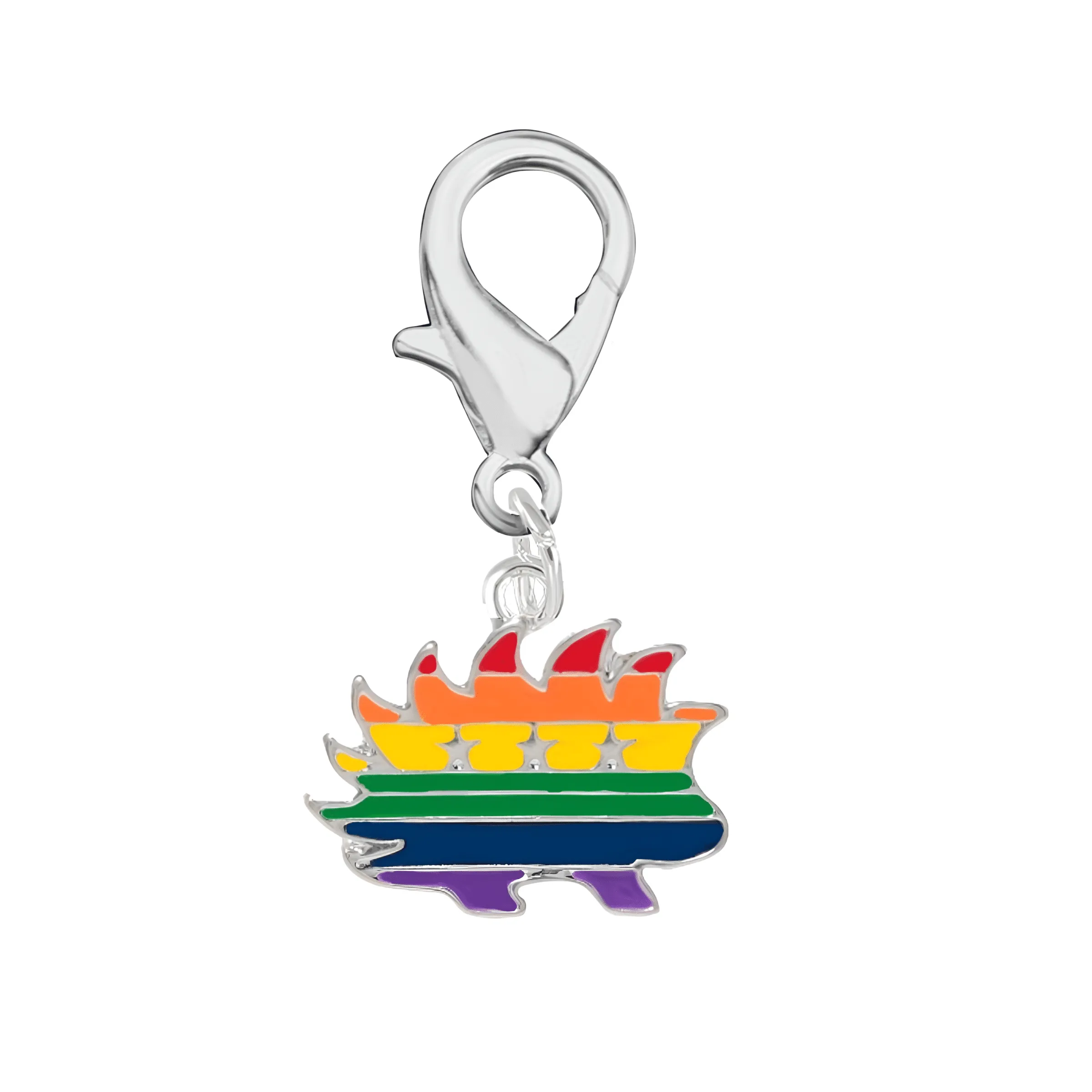 Libertarian Rainbow Porcupine Hanging Charms