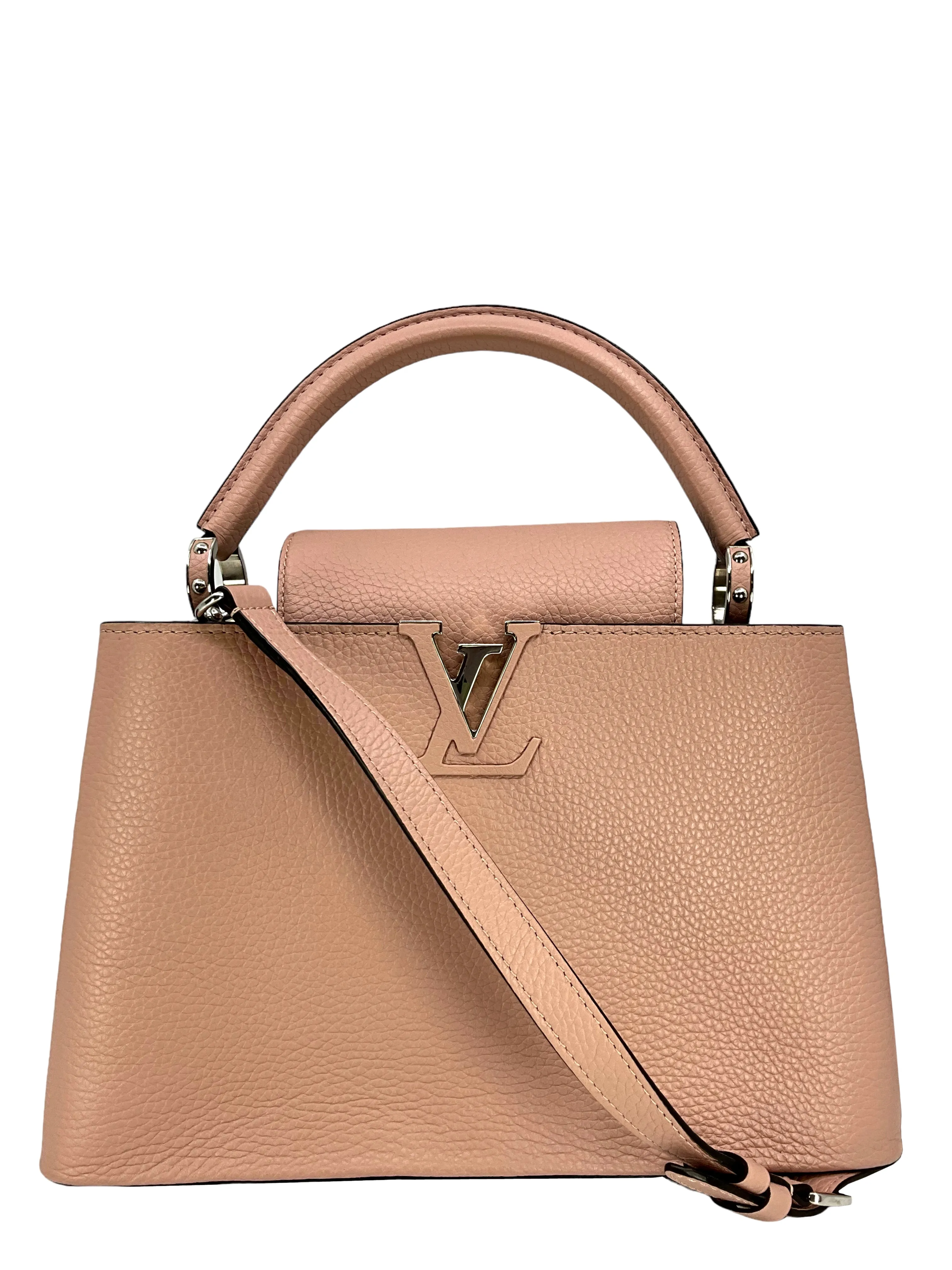 LOUIS VUITTON Taurillon Leather Capucines PM Bag