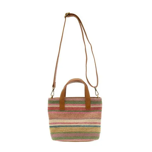 Lucy Straw Crossbody Tote