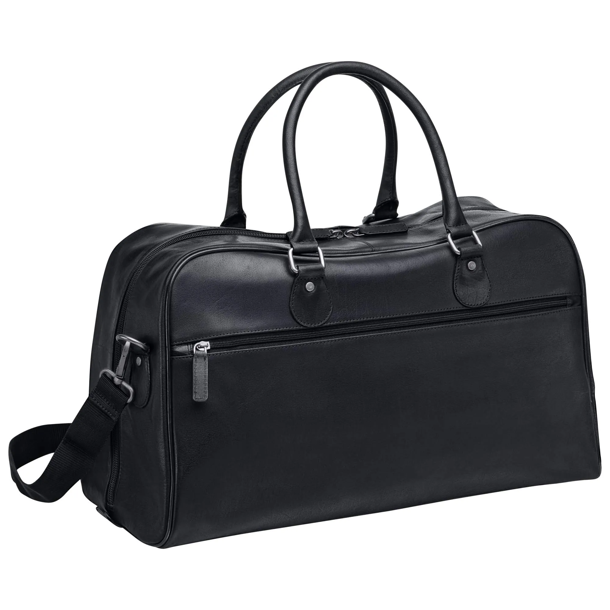 Mancini Leather Classic Duffle Bag