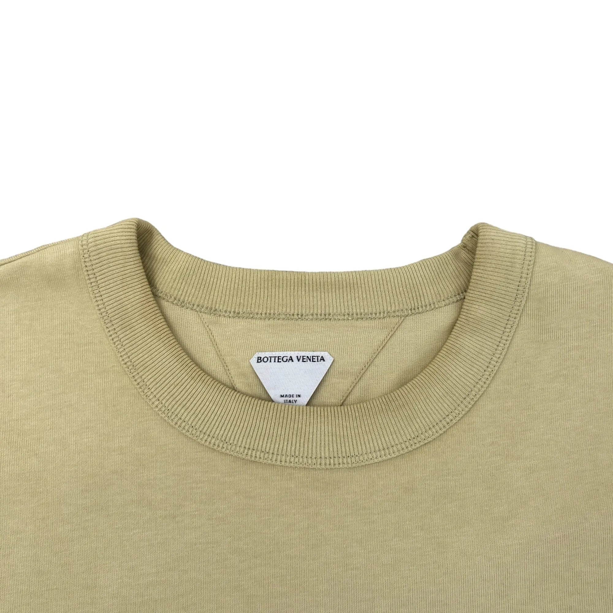 Men's Stud Oversized T-Shirt Beige Size L