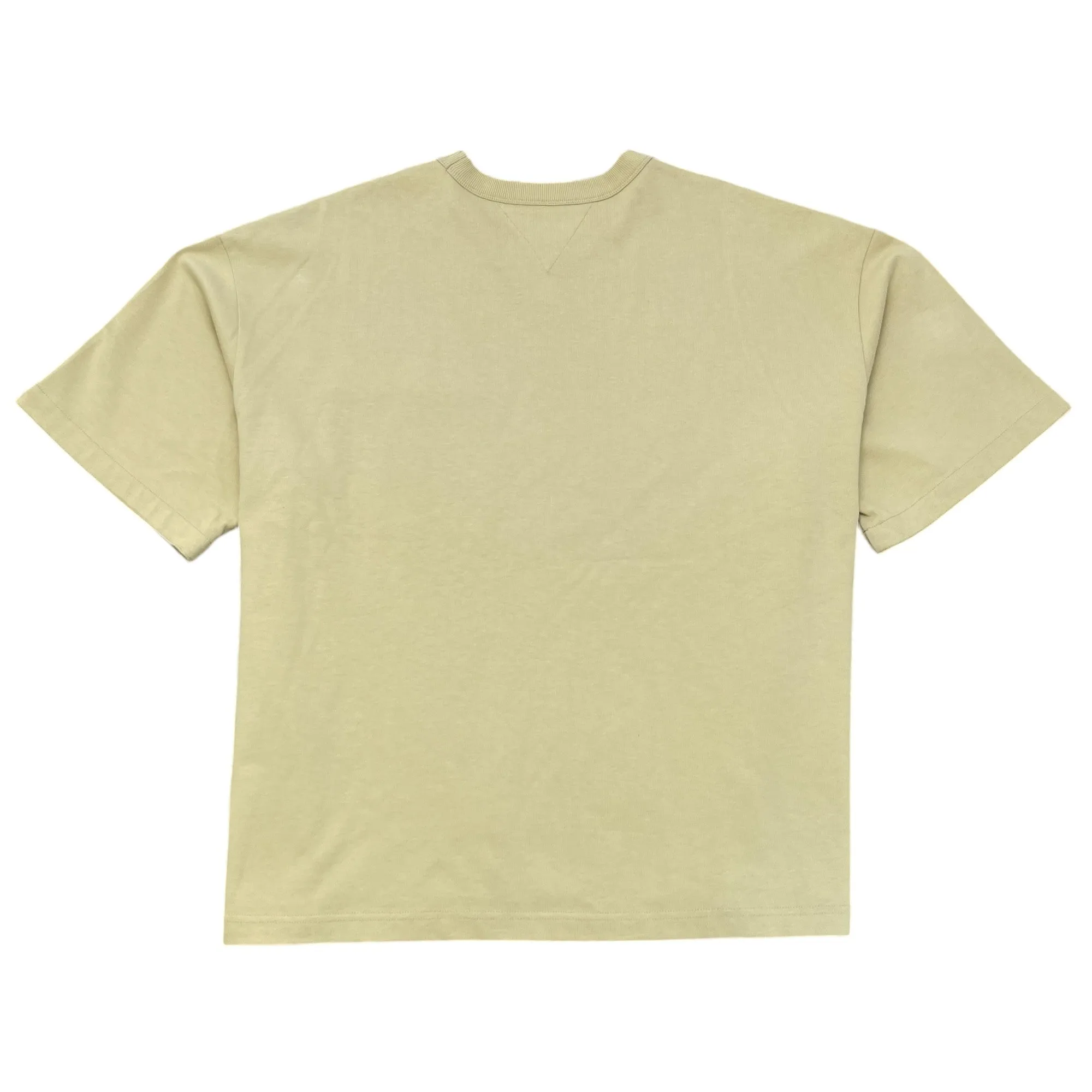 Men's Stud Oversized T-Shirt Beige Size L