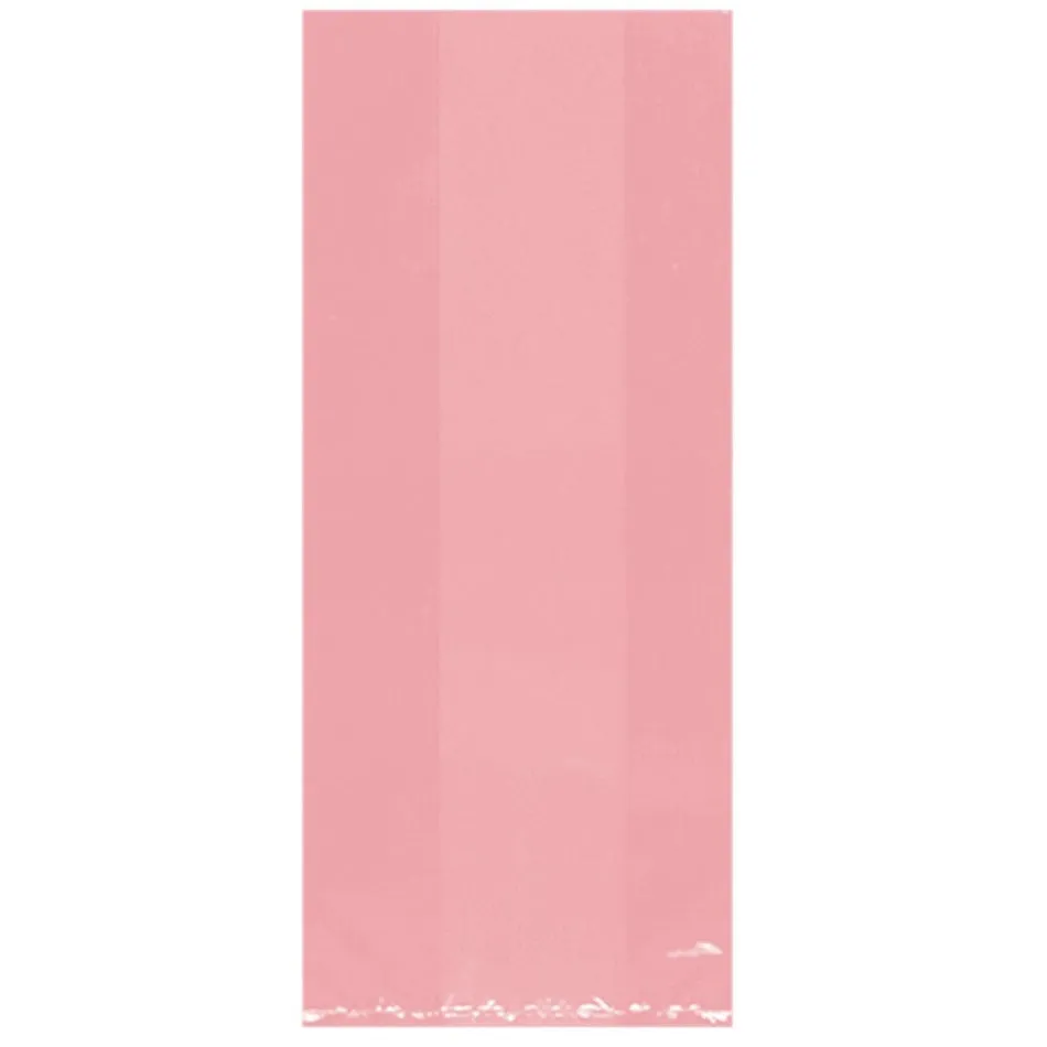 New Pink Small Cello Party Bags 25pk