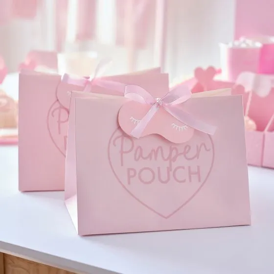 Pamper Party Vellum Paper Bags 20cm x 15cm x 9cm 5pk