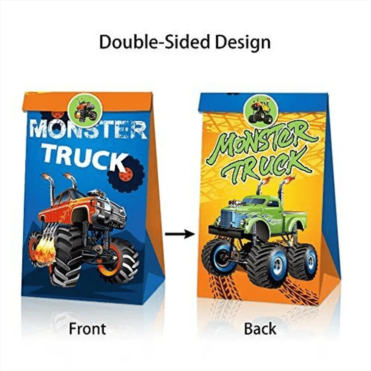 Paper Party Bag | Monster Truck | 12 Pcs