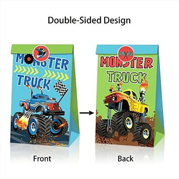 Paper Party Bag | Monster Truck | 12 Pcs