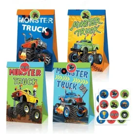 Paper Party Bag | Monster Truck | 12 Pcs