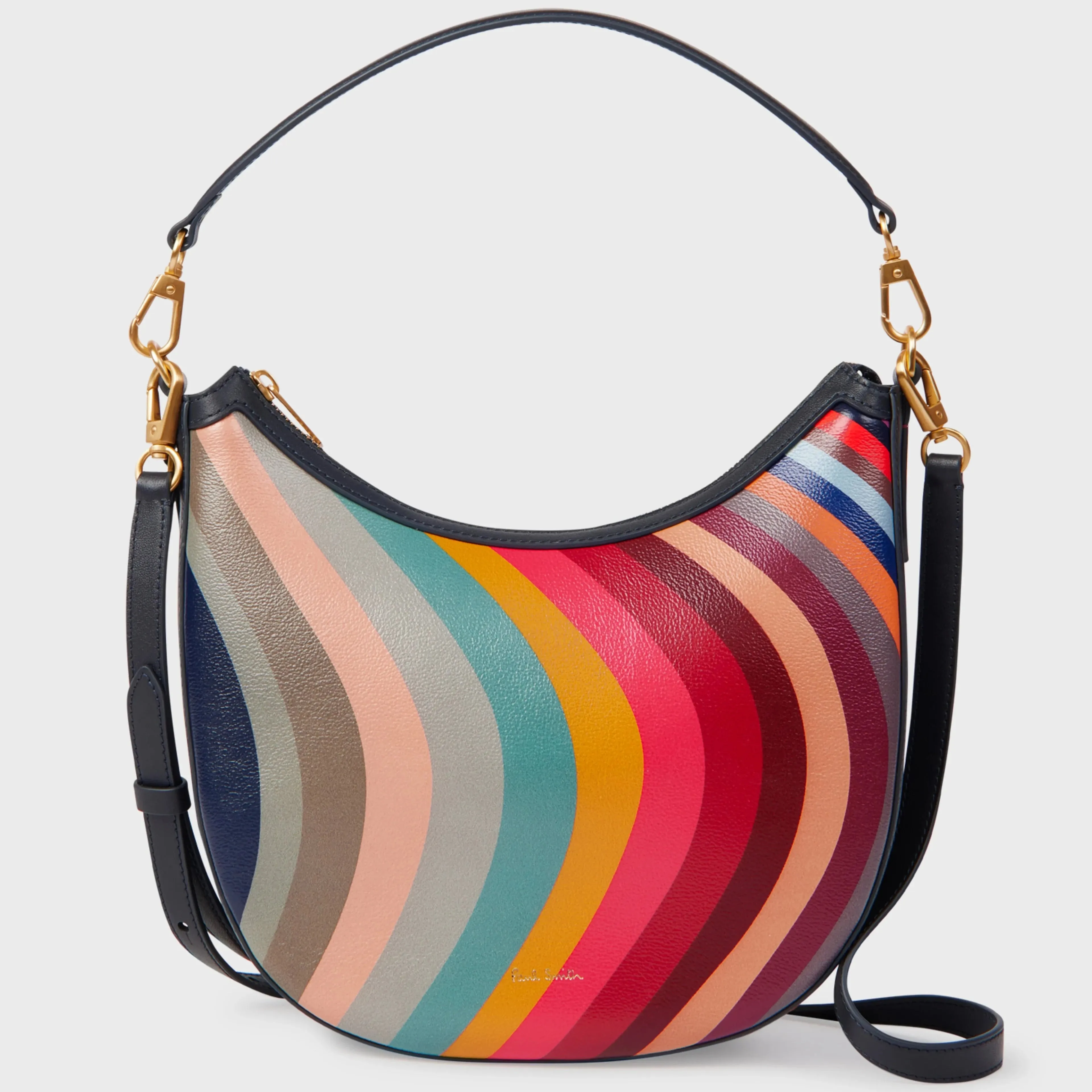 Paul Smith - Women's Bag Swirl Print Mini Leather Hobo Bag