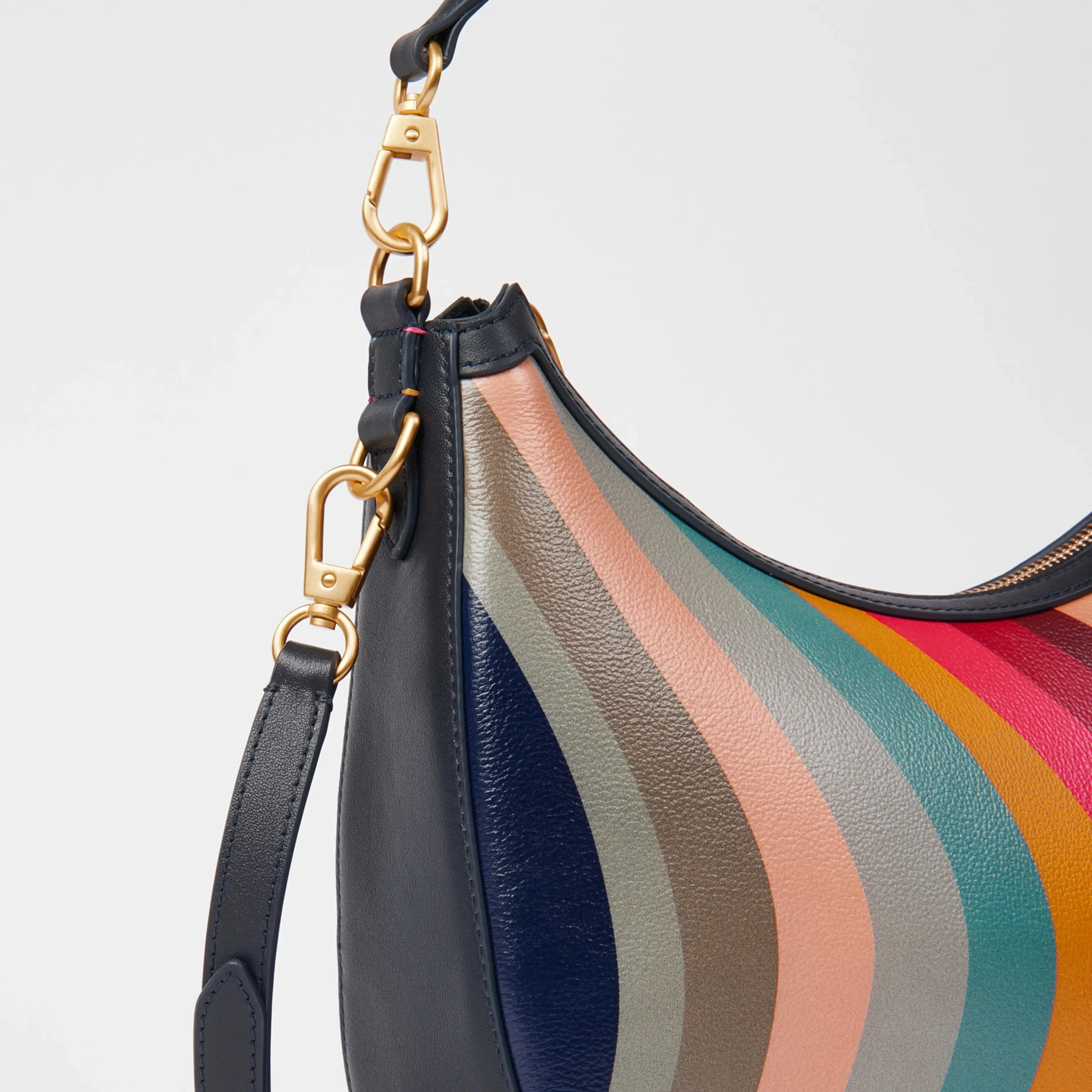 Paul Smith - Women's Bag Swirl Print Mini Leather Hobo Bag