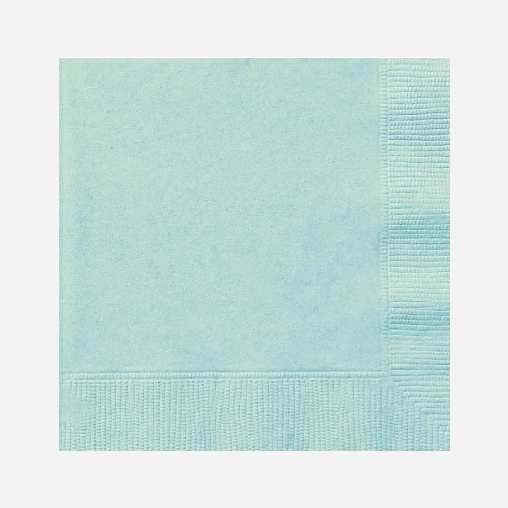 Plain Mint Party Napkins