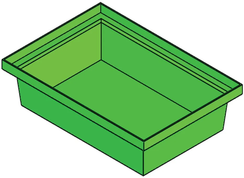 Plastic Nesting Bin With Rectangular Flange (NF)