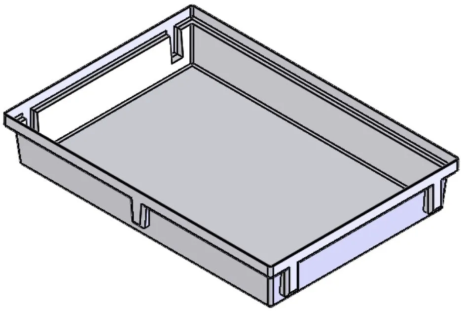 Plastic Nesting Bin With Rectangular Flange (NF)