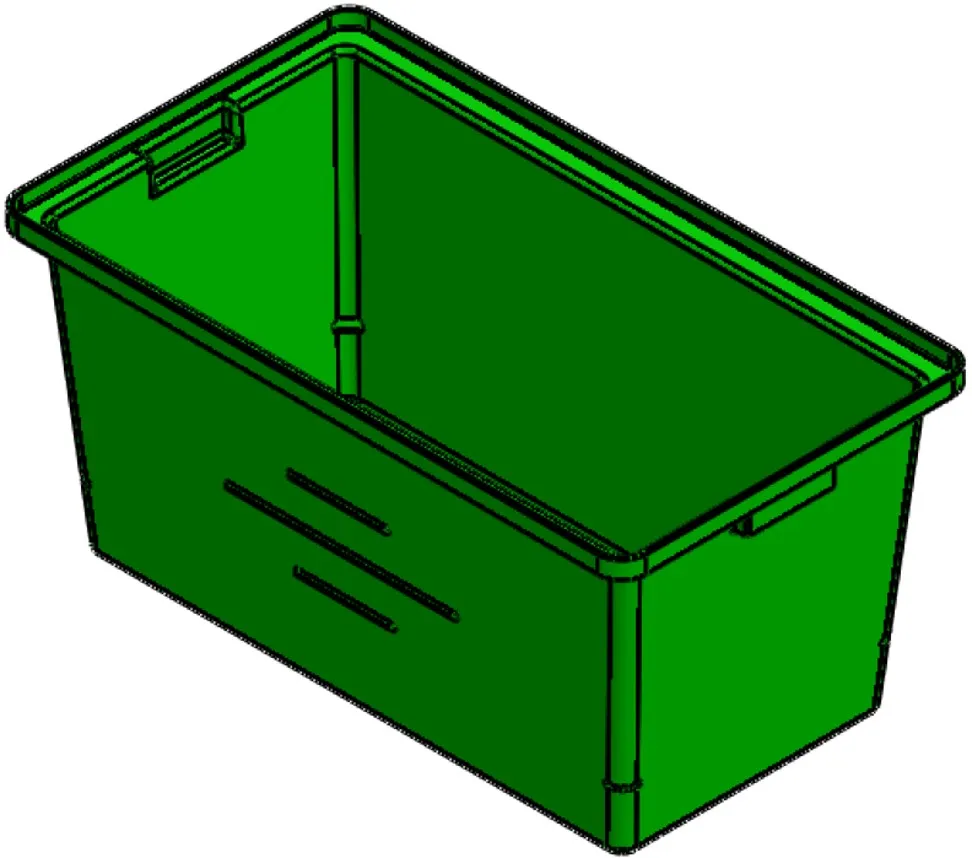 Plastic Nesting Bin With Rectangular Flange (NF)