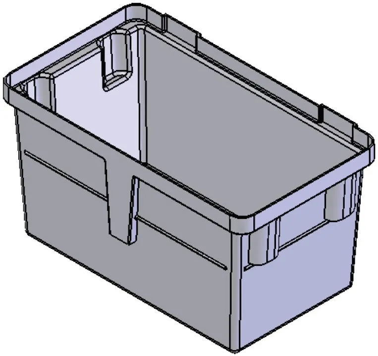 Plastic Nesting Bin With Rectangular Flange (NF)