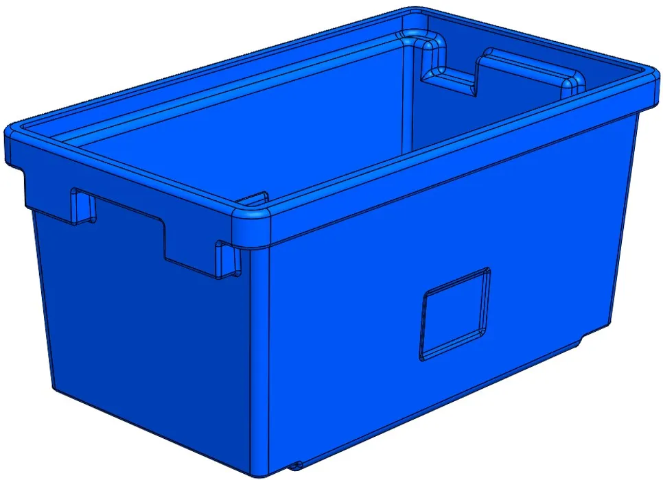 Plastic Nesting Bin With Rectangular Flange (NF)