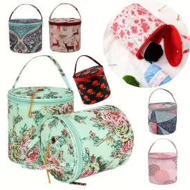 Portable Waterproof Yarn Storage Bag for Knitting Tools 7 Styles