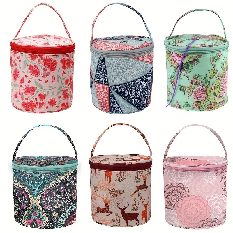 Portable Waterproof Yarn Storage Bag for Knitting Tools 7 Styles