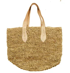 Raffia Bags Thin strap 45cm x 42cm h / Nude