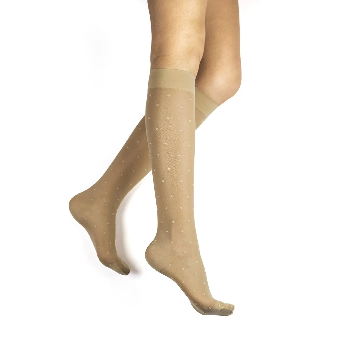 Rejuva® Sheer Dot Knee High