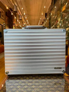 RIMOWA Attache Aluminum Briefcase Silver