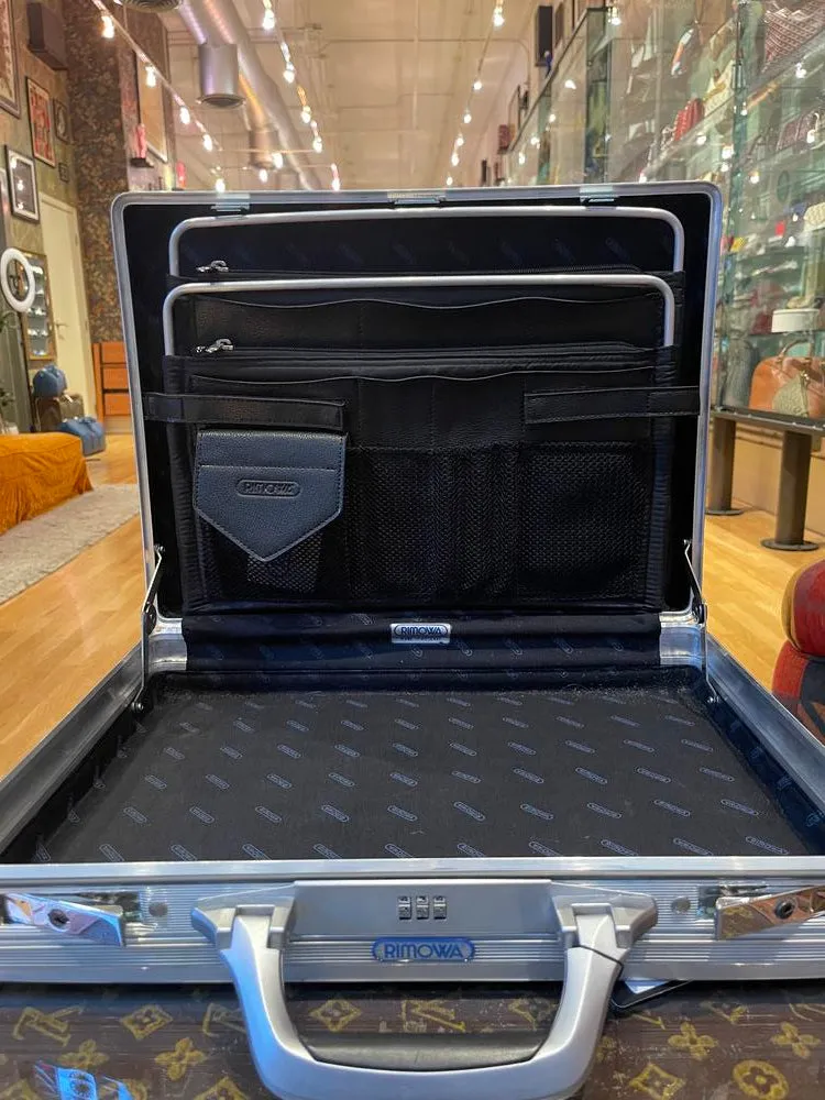 RIMOWA Attache Aluminum Briefcase Silver