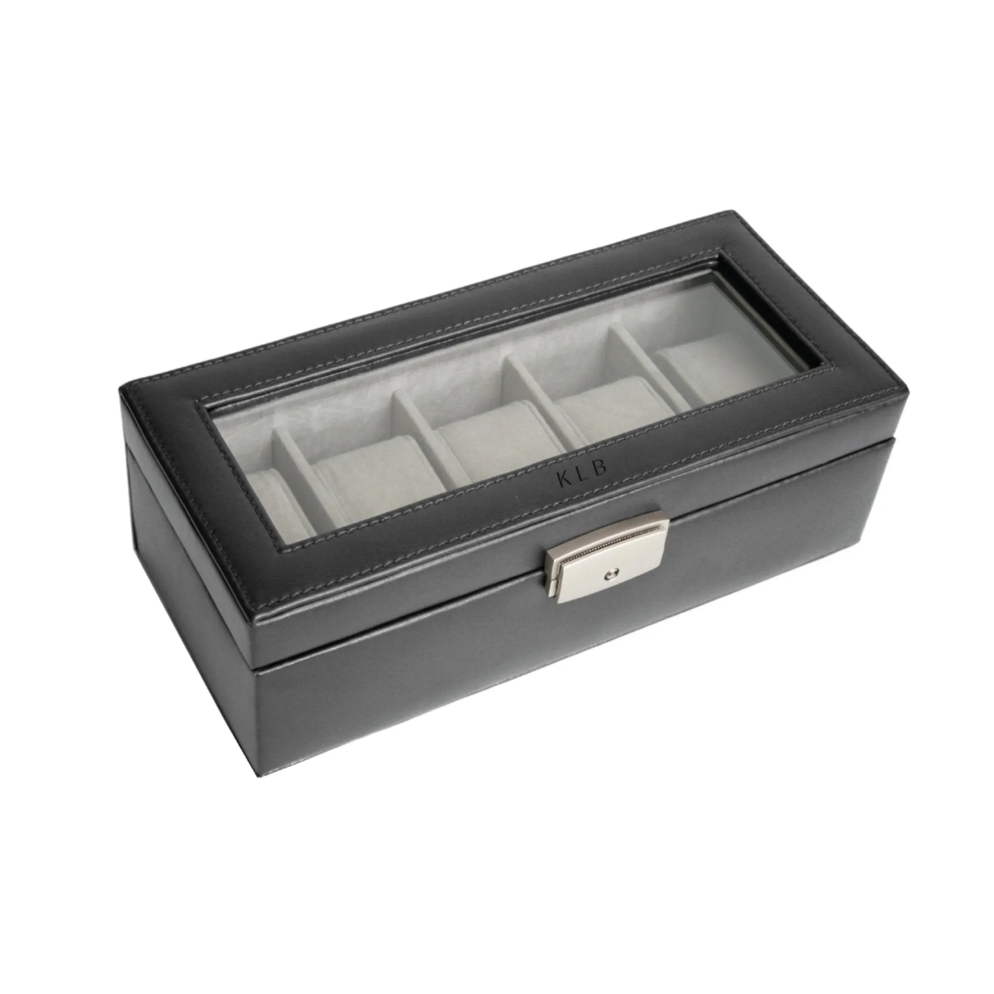 Royce Personalized 5 Slot Watch Box