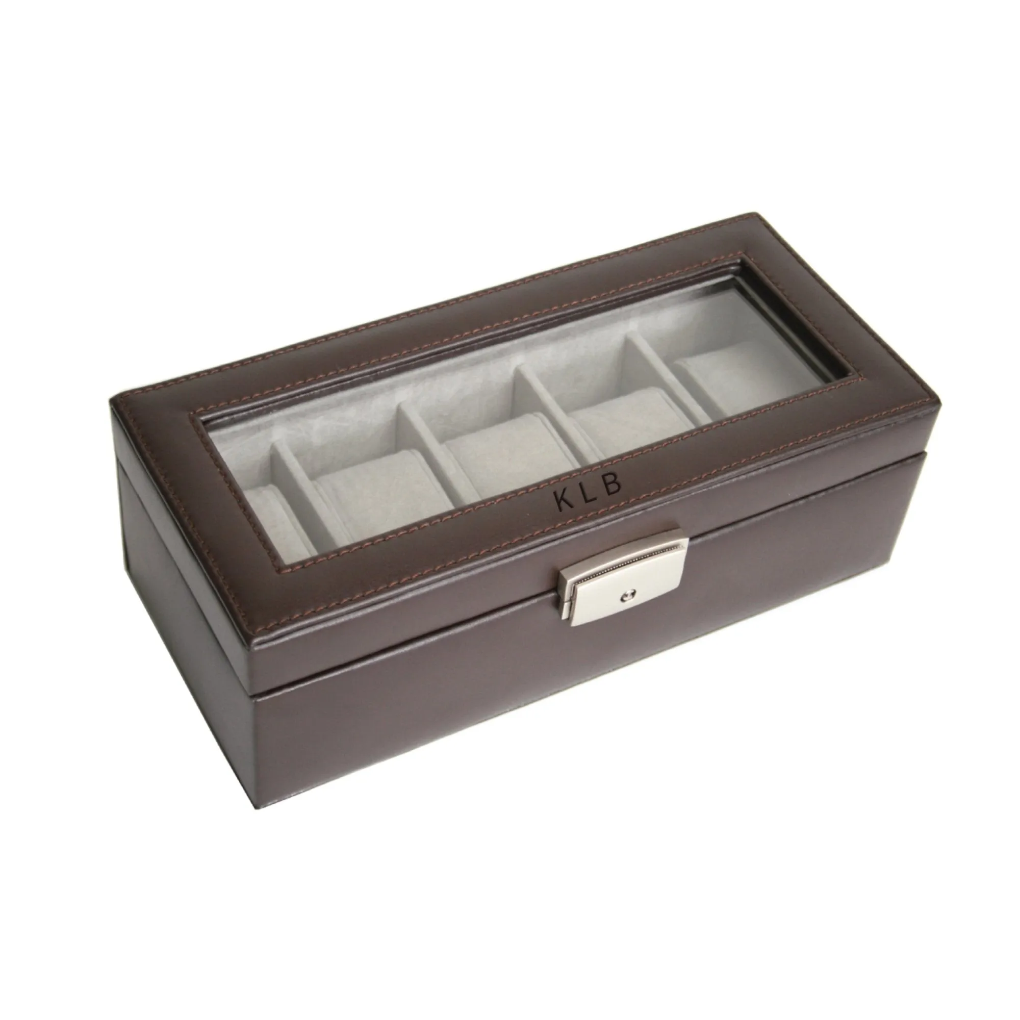 Royce Personalized 5 Slot Watch Box