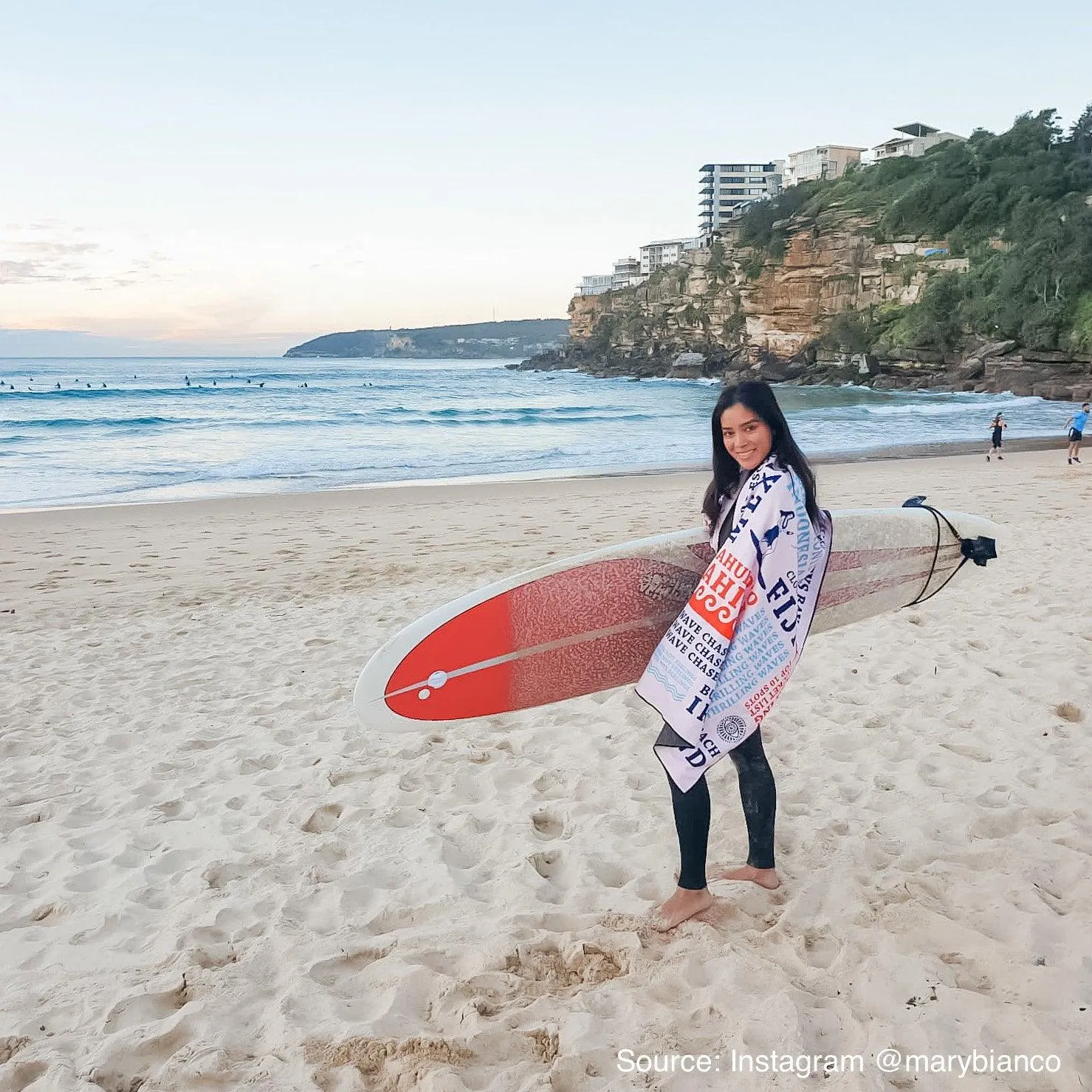 Sand Free Beach Towel, Surfer's Bucket List