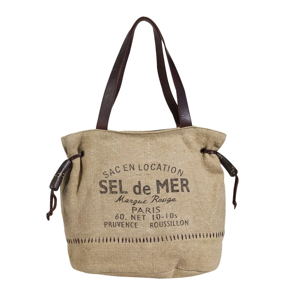 Sel de Mer Gathered Strap Tote Bag by Myra Bag