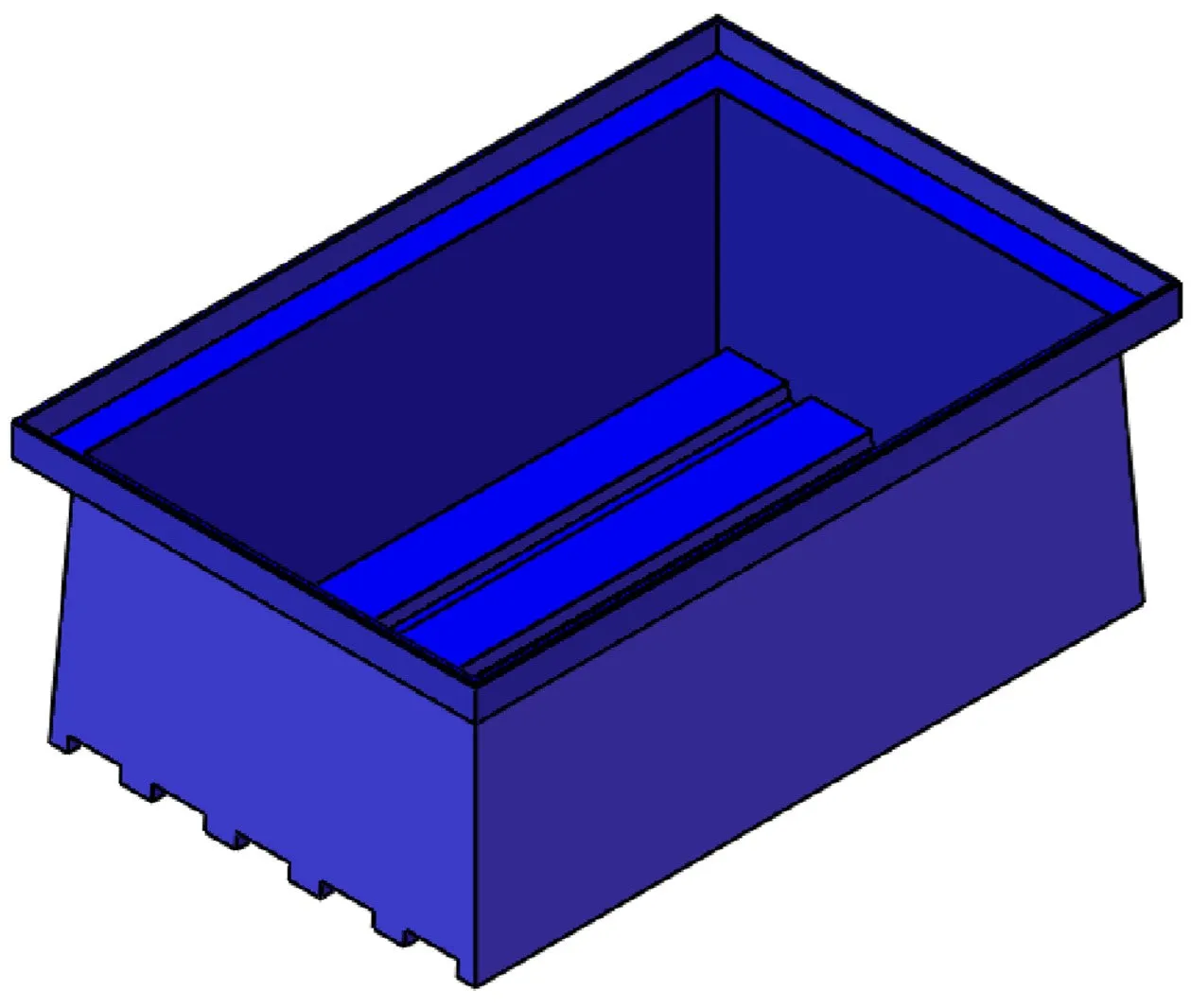 Stacking Taper Bin Rectangular Flange (ST)