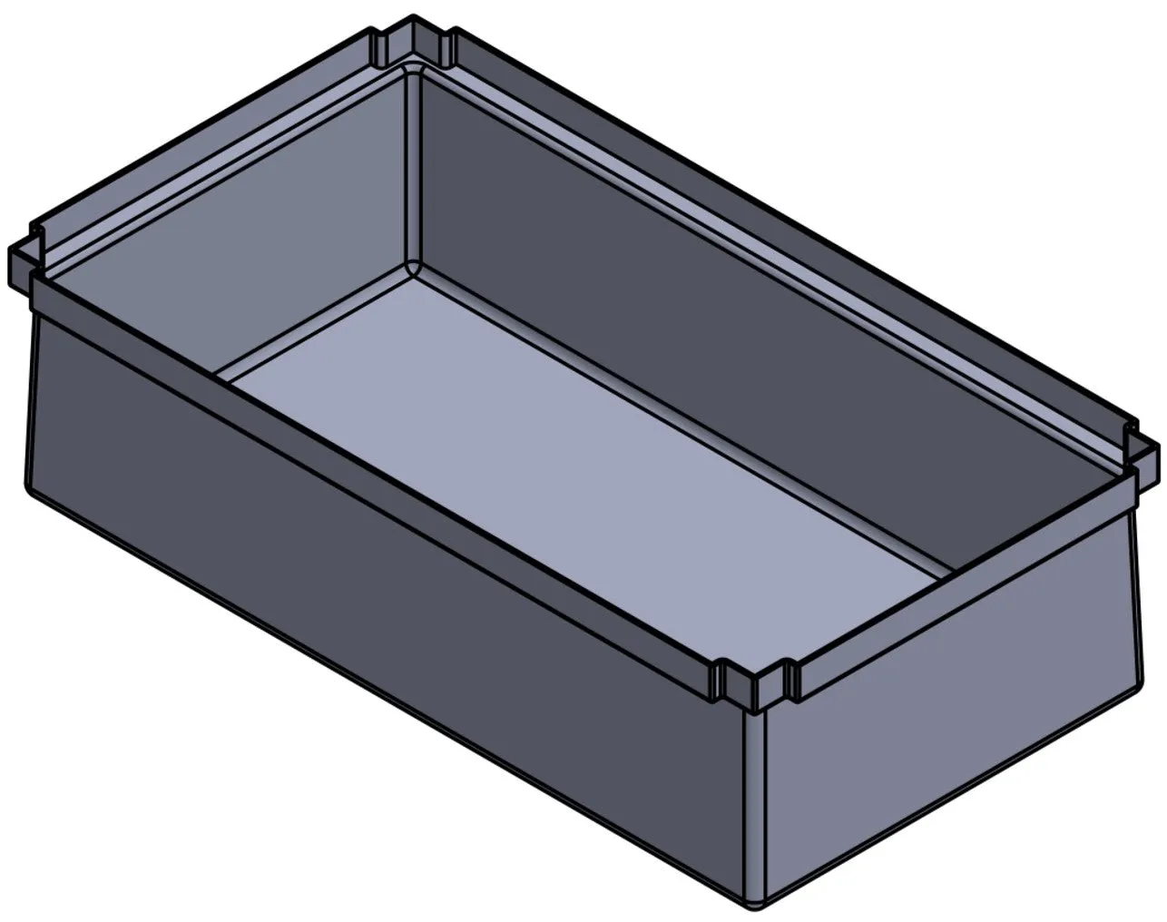 Stacking Taper Bin Rectangular Flange (ST)