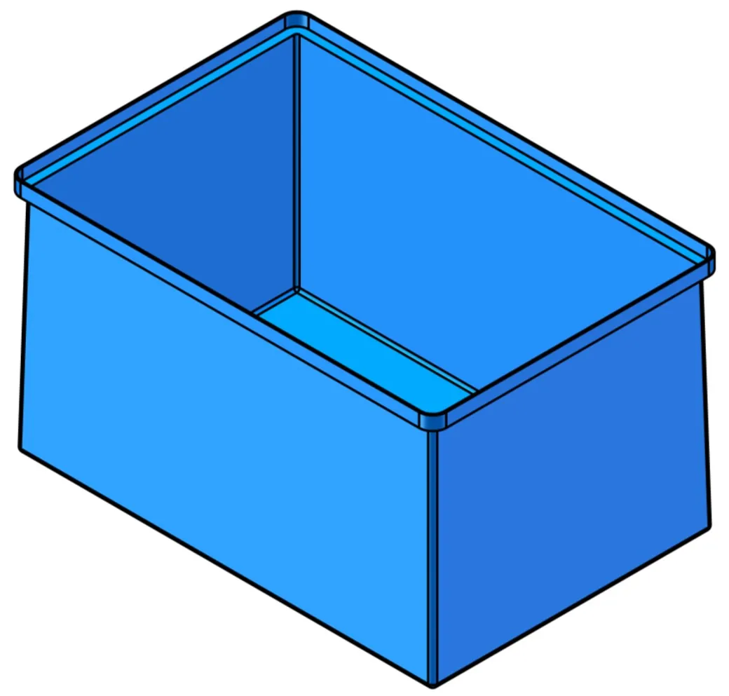 Stacking Taper Bin Rectangular Flange (ST)