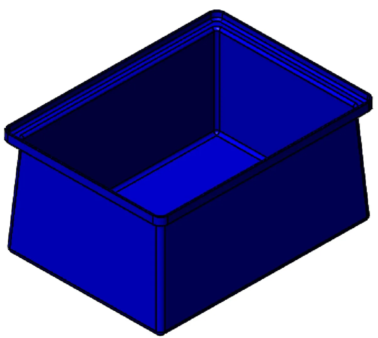 Stacking Taper Bin Rectangular Flange (ST)