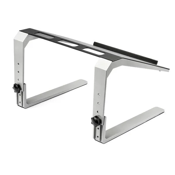 Startech.Com Adjustable Laptop Stand - Heavy Duty Steel & Aluminum - 3 Height Settings - Tilted - Ergonomic Laptop Riser